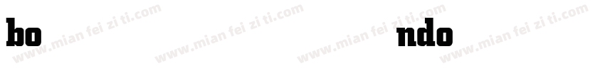 bondonibt bold字体转换